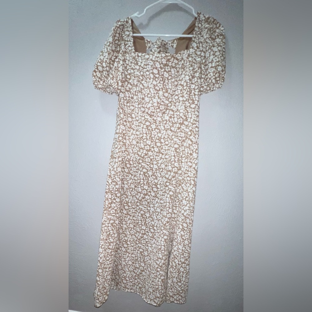 Altar’d State Floral Slit Midi Dress